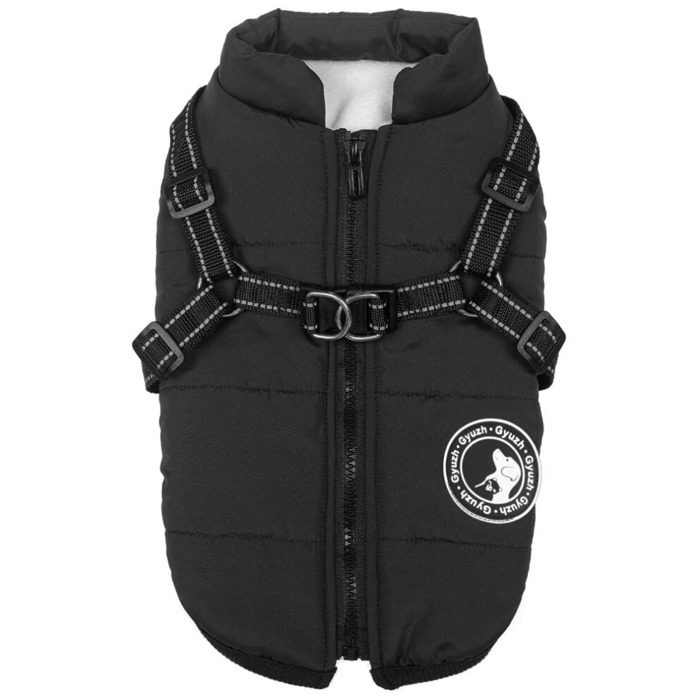 Manteau pour chien Gyuzh avec harnais, manteau d'hiver pour chien, veste polaire pour chien, manteau imperm   able pour chien, veste pour chien     f