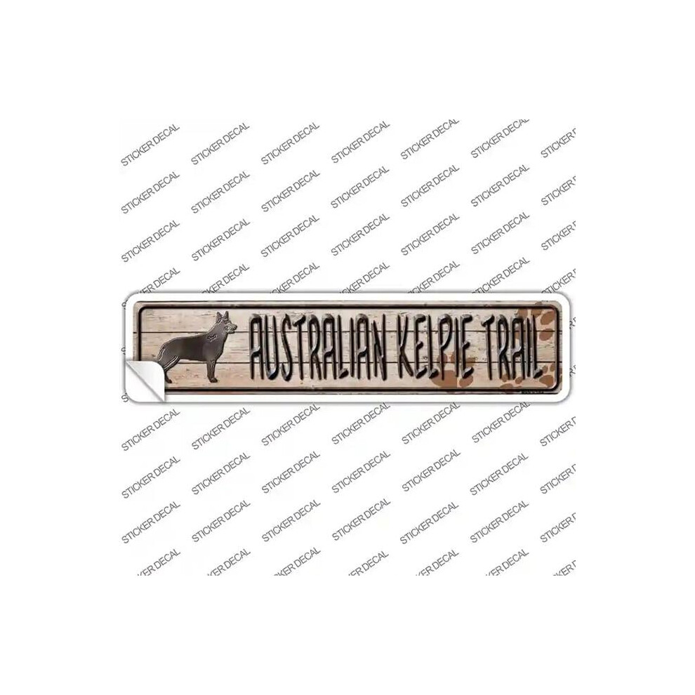 Smart Blonde K-099S-Xl Australian Kelpie Trail Novelty Narrow Sticker Decal - Extra Large 792636356810