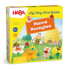 HABA Mijn allereerste spellen - Hanna Honeybee - 2 co?eratieve kleurenspellen en leerspeelgoed voor peuters van 2-4 jaar kleuterspellen (Made in Germ