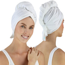 Asciugamano per capelli in cotone di alta qualit anti-crespo Hair RePear, per capelli sani e naturali - Plop Wrap, per capelli ricci, ondulati o