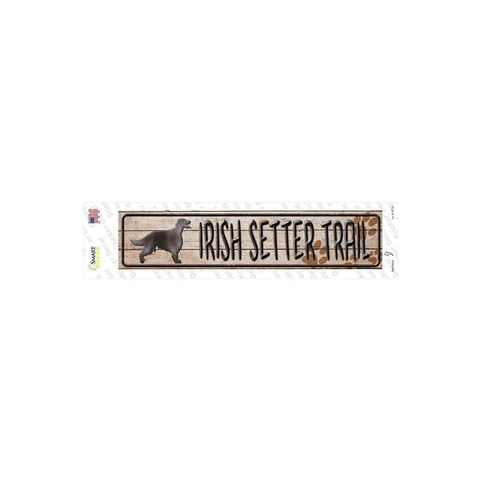 Smart Blonde K-477S-M Irish Setter Trail Novelty Narrow Sticker Decal - Medium 792636358074