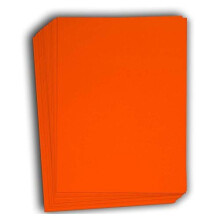 Hamilco farbiges Karton-Scrapbook-Papier, 21,6 x 27,9 cm, feuerorangefarbenes Kartonpapier, 50 Stck