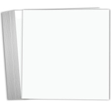 Hamilco Scrapbook-Papier, weier Karton, 12 x 12, 65 lb, Karton  25 Stck (hell)