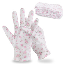 HandLove 12 Pares Luvas de Algodão 100% Premium | Mãos Secas & Eczema | Tratamento Noturno & Spa para Homens e Mulheres