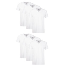 Hanes Mens Cotton Moisture-wicking V-neck Tee Undershirts Multiple Packs And Colors White - 6 Pack X-Large US