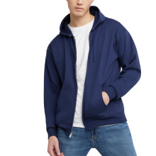 Sweat     capuche zipp       cologique Hanes pour homme, bleu marine, taille XL