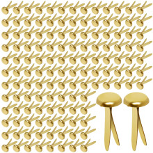 Hapy Shop Paper Fasteners Medium 3/4-tums mssingsplterade Scrapbooking Brads Round Metal Brads fr Crafts Making DIY 300 Pack