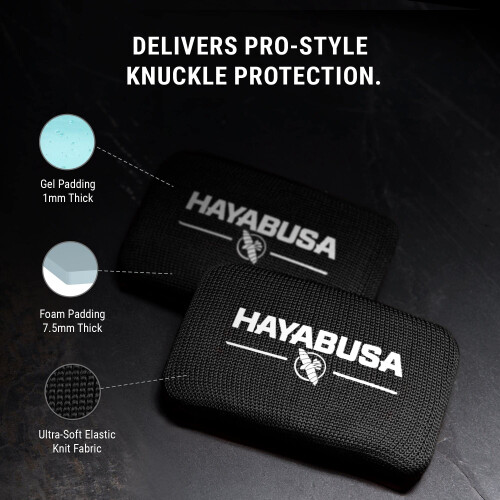 Hayabusa Boxing Knuckle Guards - Sort Small/Medium 2
