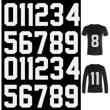 Varmeoverførselsnumre 22 stykker 0 til 9 jern på numre t shirt trøje numre blødt jern på numre til holduniform sport t shirt basketball baseball