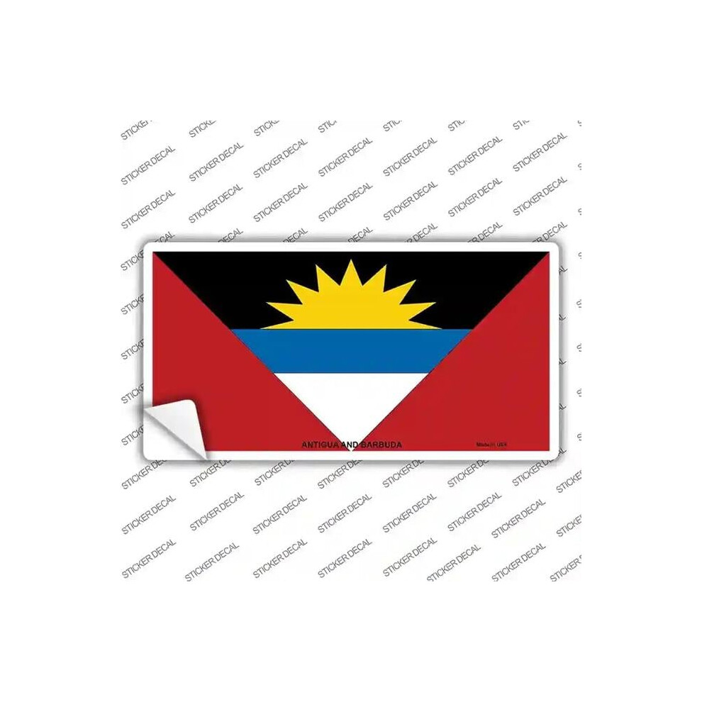 Smart Blonde Lp-3961S-Xl Antigua & Barbuda Flag Novelty Sticker Decal - Extra Large 792636361777
