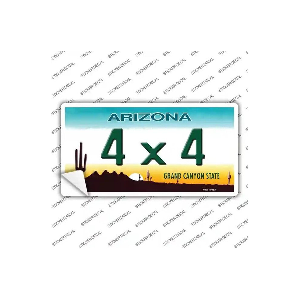 Smart Blonde Lp-3550S-S 4X4 Arizona Novelty Sticker Decal - Small 792636362019