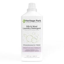 Heritage Park Silk & Wool Fragrance Free Hypoallergenic pH-Neutral Laundry Detergent - Dermatologist-tested Sensitive Skin-Friendly Enzyme-Free C