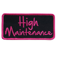 Patch Bordado HIGH Maintenance - Aplicação a Ferro/Costura - 4" x 2"