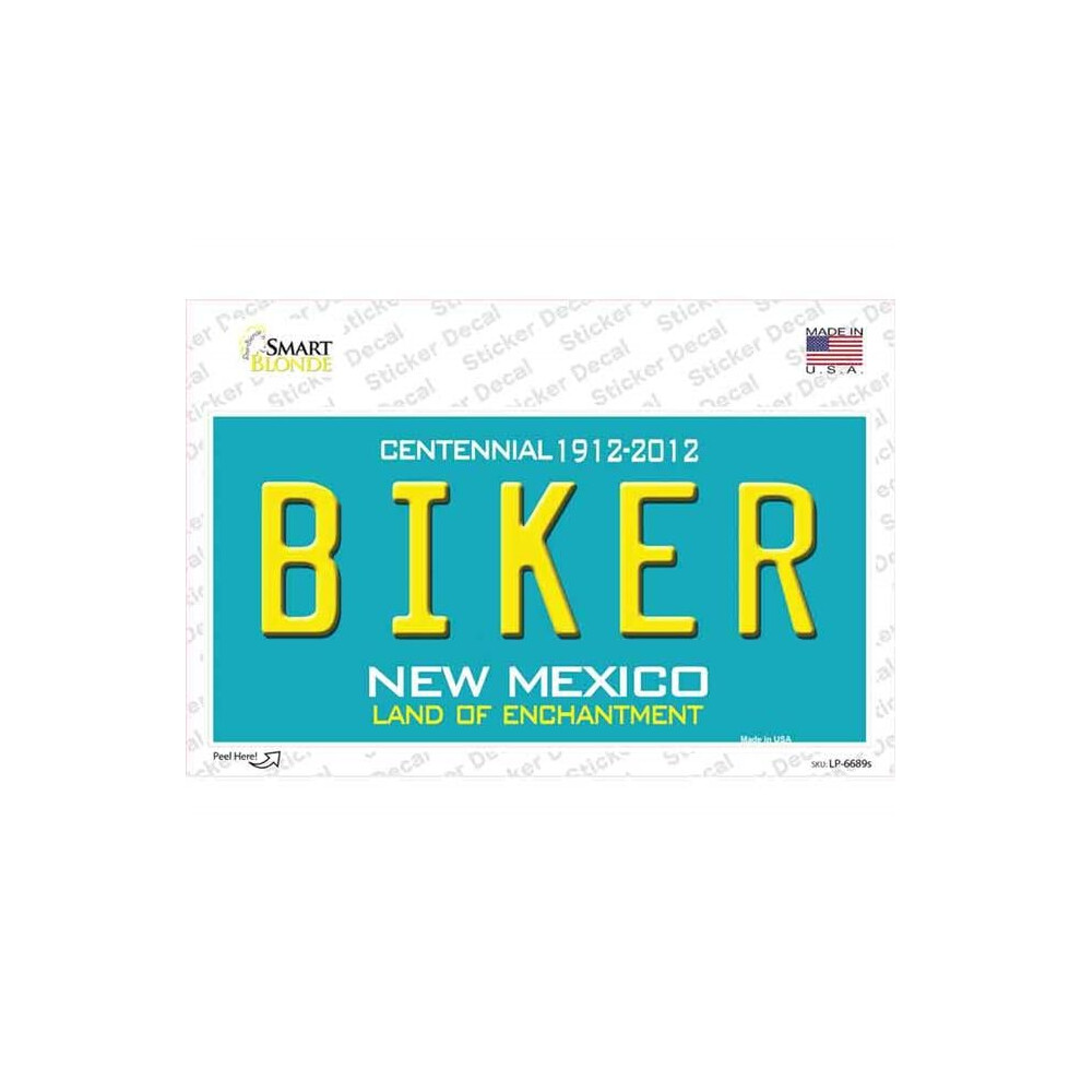 Smart Blonde Lp-6689S-M Biker Mexico Novelty Sticker Decal - Medium 792636363573