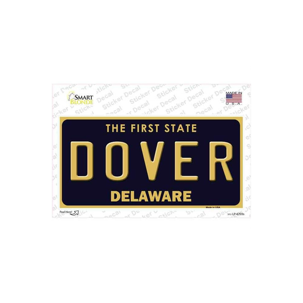 Smart Blonde Lp-6703S-M Dover Delaware Novelty Sticker Decal - Medium 792636363658