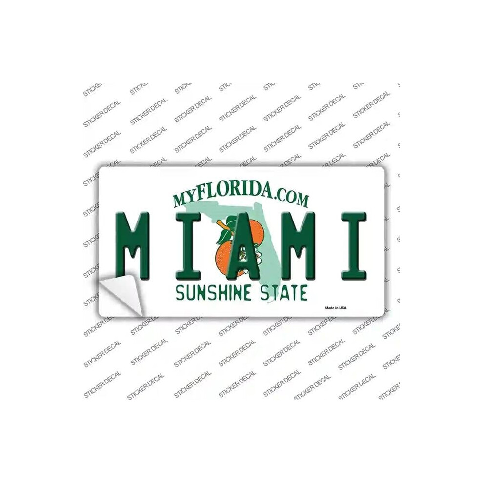Smart Blonde Lp-6007S-S Miami Florida Novelty Sticker Decal - Small 792636363993