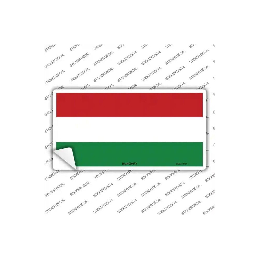Smart Blonde Lp-4029S-Xl Hungary Flag Novelty Sticker Decal - Extra Large 792636364846