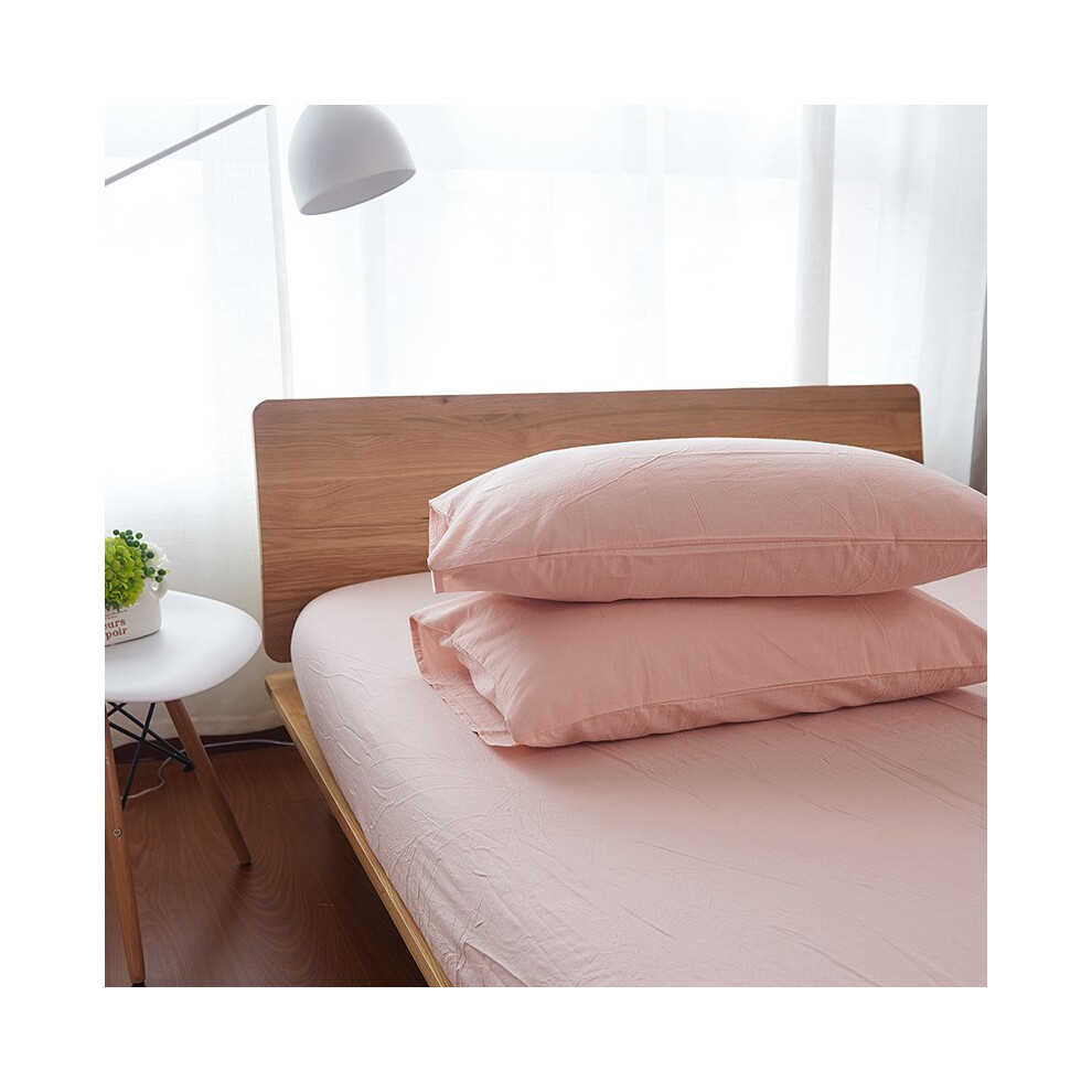 Kussensloop Van 100% Katoen, 20 X 30 Cm, Lichtgewicht, Comfortabel En Extreem Duurzaam, Set Van 2, Queensize (Roze)-image