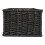Household Essentials Handwoven Paper Rope Rectangular Storage Basket Black 4