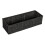 Household Essentials Handwoven Paper Rope Rectangular Storage Basket Black 1