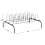 Household Essentials 9-Pair Metal Wire Shoe Rack Black 2
