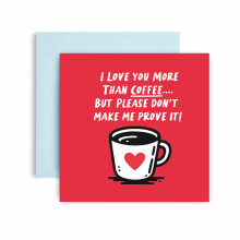 Huxters Valentins jubil?umskort til mand Kone K?reste - Elsker dig mere end ?l Tillykke med f?dselsdagen Kort til ham M?nd - K?reste Valentines 1