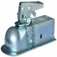 Husky 87070 1-7/8"""" Ball 2"""" Width Straight Coupler with Chain   Grey