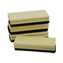 HXDISWSM 4 Pack Chalkboard Erasers Premium Uld Felt Viskel?ser St?vl?st tr? Blackboard Cleaner til Blackboard Chalk Eraser Office School Supply S