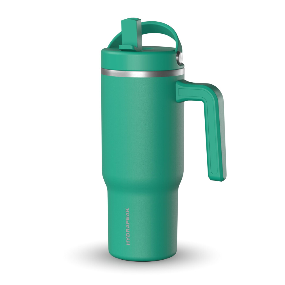 Hydrapeak Kids Voyager 18 Oz Trinkbecher Mit Henkel Und Hochklappbarem Strohhalmdeckel | Auslaufsicher | Wiederverwendbare Edelstahl-Wasserflasche | G-image
