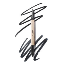 ICONIC LONDON Smokey Eye Duo Eyeliner | 2-in-1 Κραγιόν, Ανθεκτικό στο Νερό, Vegan (Μαύρο Μεσονύχτι) 0.0