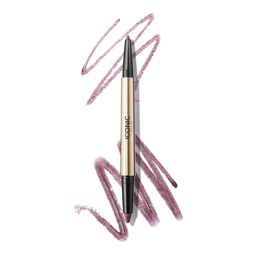 Iconic London Smokey Eye Duo Kajal Double-Ended Eyeliner Shade Spiced Plum 0.85 G - Image 5