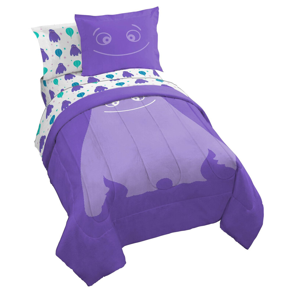 Parure de lit double IF Imaginary Friends - Parure de lit violette 5 pi   ces comprenant un ensemble de draps et des taies d'oreiller - Literie pou