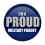 I'm A Proud Military Parent Button 1