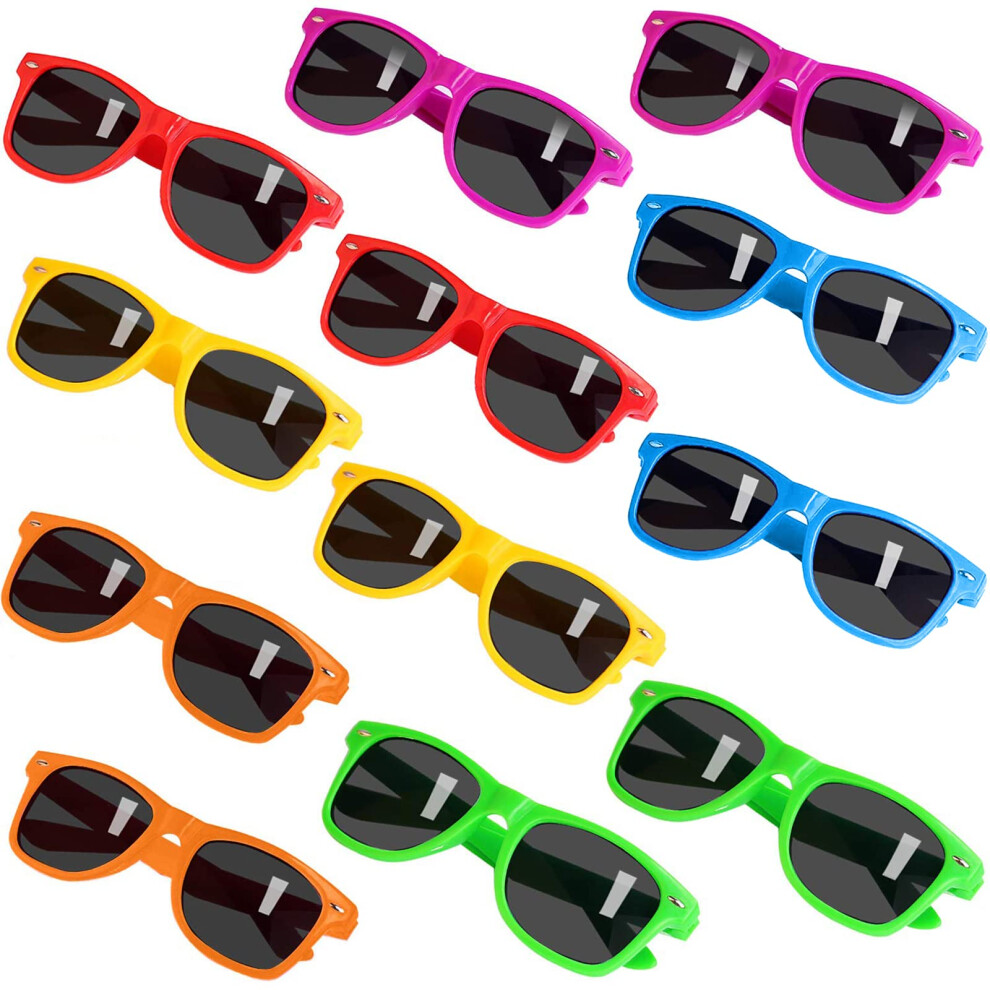 Innocheer Party Sunglasses For Kids With Uv400 Protection Eyewear Neon Sunglasses For Boys Girls - Great Gift For Party Favors Birthday Party And Ou