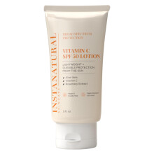 InstaNatural Skin Care Vitamin C SPF 50 Broad Spectrum Sunscreen Lotion Brightening Lightweight Non-Greasy Moisturizer for Body & Face UVA U