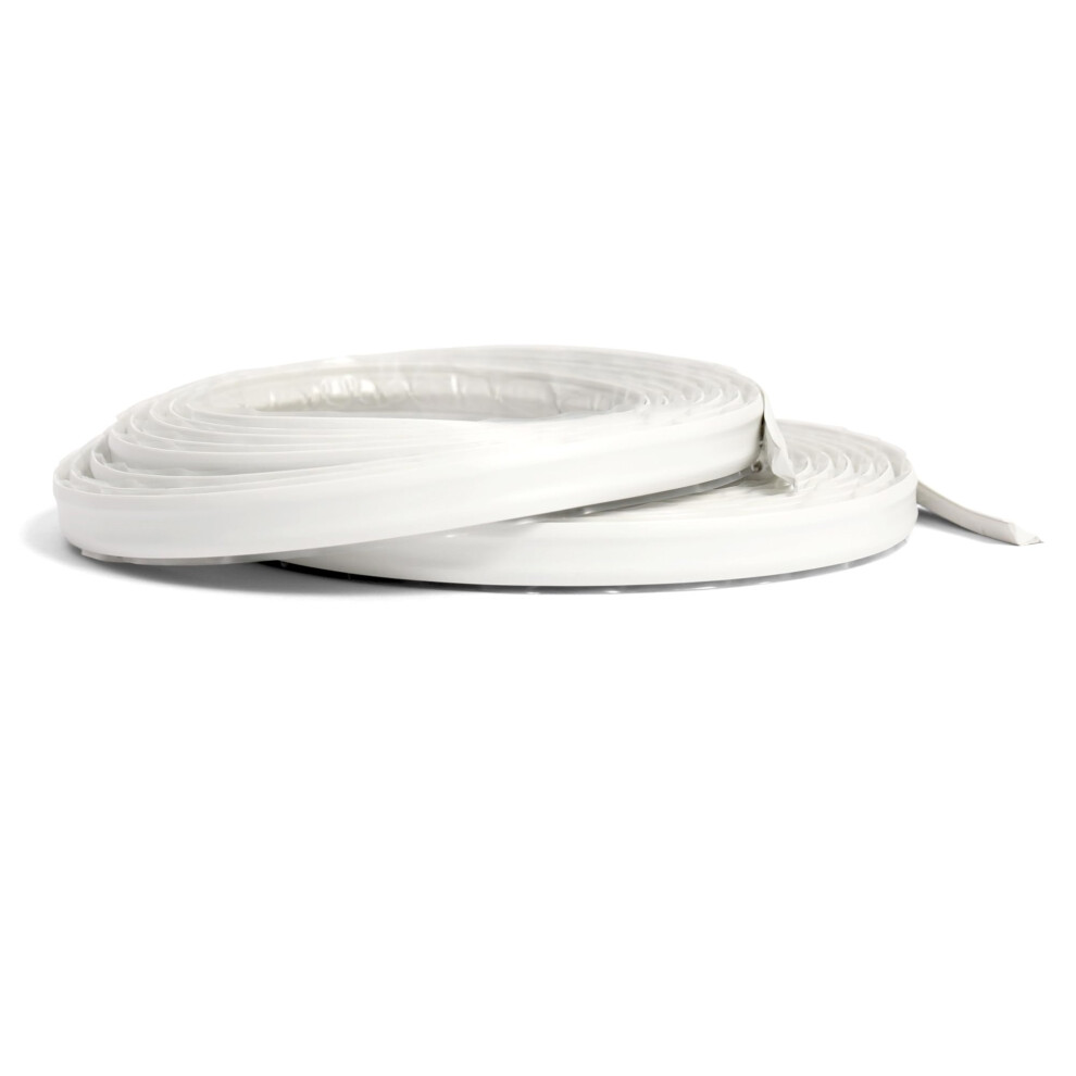 Instatrim The Original Flexible Trim - 2-Pack Of 10Ft White 1/2 Wide Caulk Tape - Adhesive Trim With Many Uses Including Caulking For Bathtubs Sinks 746704585503