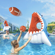 Jouets de piscine gonflables 3 en 1 iPlay iLearn pour enfants, flotteur, basket-ball, football, cerceau, jeu aquatique pour tout-petits, natation en p