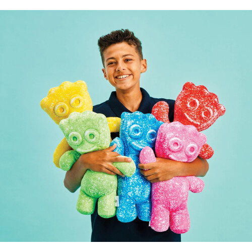 Almofada em forma de doce Sour Patch Kids 16.75" x 12", amarela 2