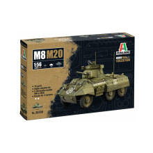 Italeri 25759 1:56 M8/M20 Kit de modelos Greyhound Building Model Building Crafts Hobby colando kit de pl   stico detalhado sem pintura