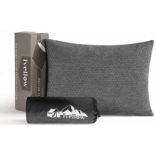 Ivellow Resor Kudde Memory Foam Komprimerbar Camping Kudde för Sovande Stöd
