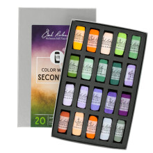 Jack Richeson Piece Color Wheel Secondary Hand Rolled Soft Pastel Set van 20 stuks (verpakking van 1)
