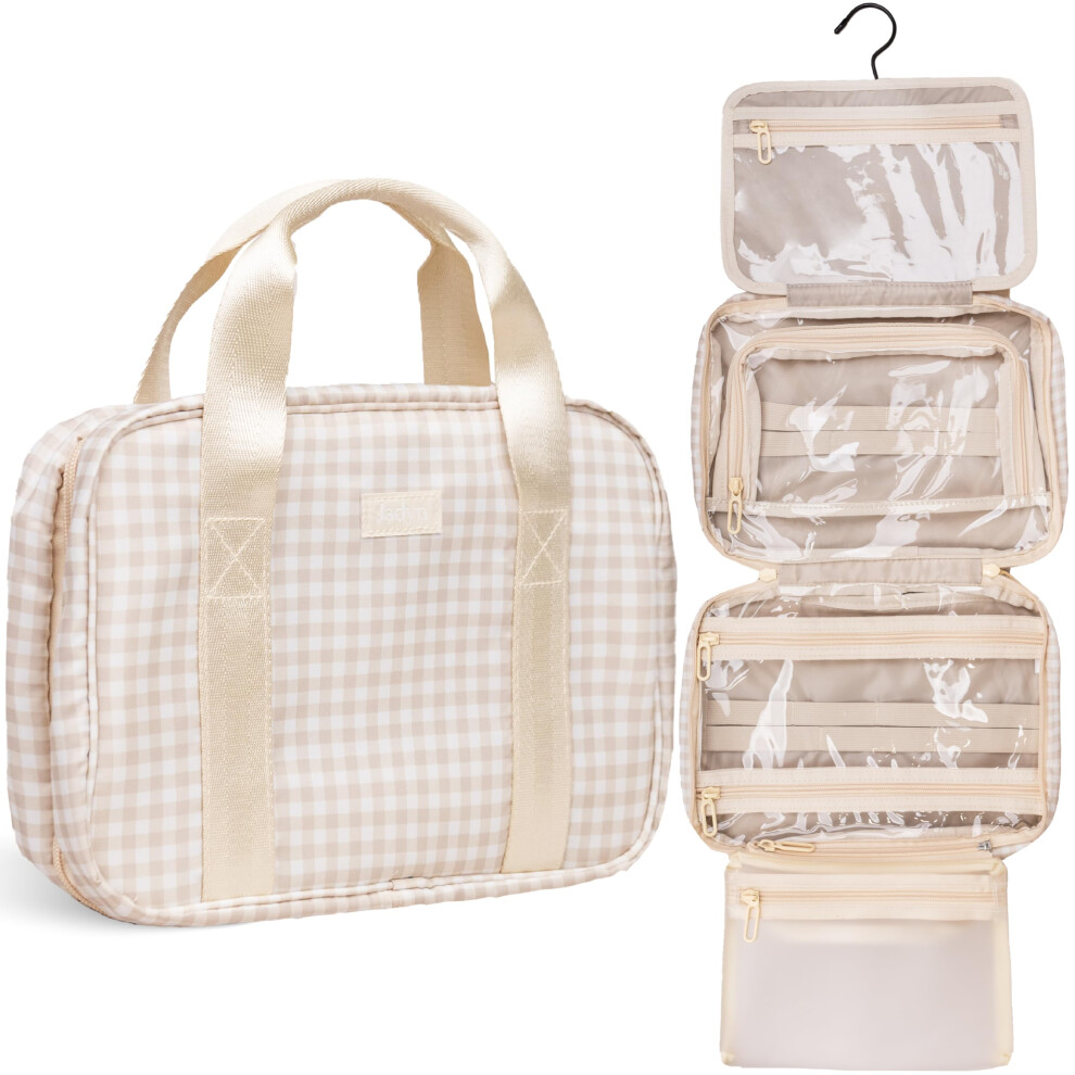 Jadyn Hanging Toiletry Bag  Expandable Toiletry Organizer for Women  Water Resistant Large Travel Cosmetic Bag for Full Size Makeup  Toiletries  Lotio-image-OPC-PGBXG5H-NEW