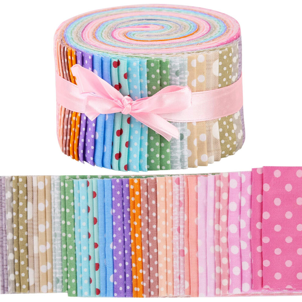 Tessuto Jelly Roll, Strisce Di Tessuto Di Cotone Arrotolabili Per Quilting, Strisce Di Tessuto Jelly Roll Per Quilting, Patchwork, Tessuto Di Cot-image
