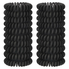 Jesslab Spiral Hair Ties 20 PCS TRATSELESS Telephone Cord Corrects sans pli Bracelet Spiral Bobine en plastique Poldail Pony Not-Damage Band Band