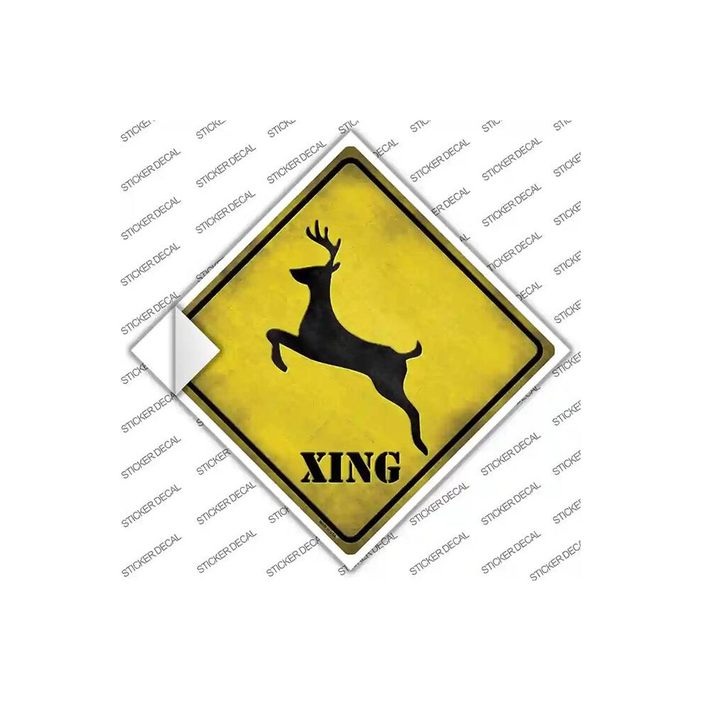 Smart Blonde Cx-030S-L Deer Xing Novelty Diamond Sticker Decal - Large 792636389986