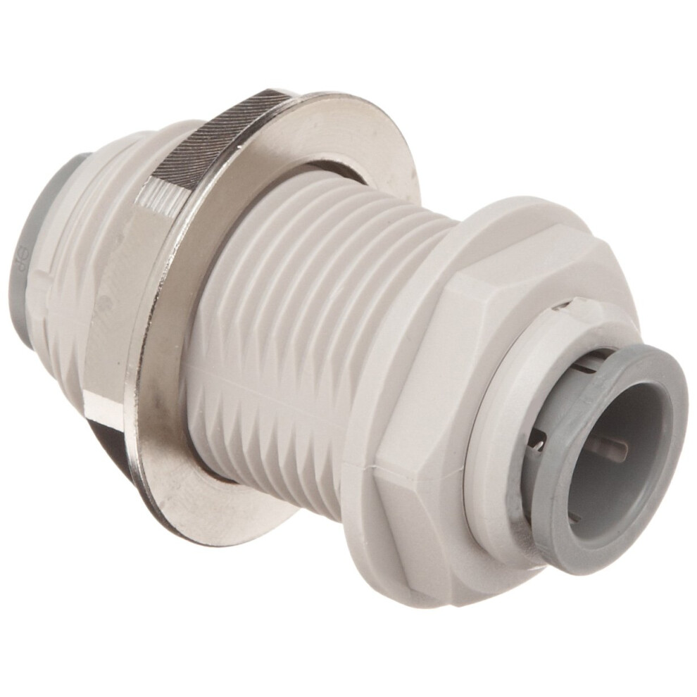 Raccord de cloison John Guest en copolym   re ac   tal, diam   tre ext   rieur du tube 3/8"" (lot de 10)