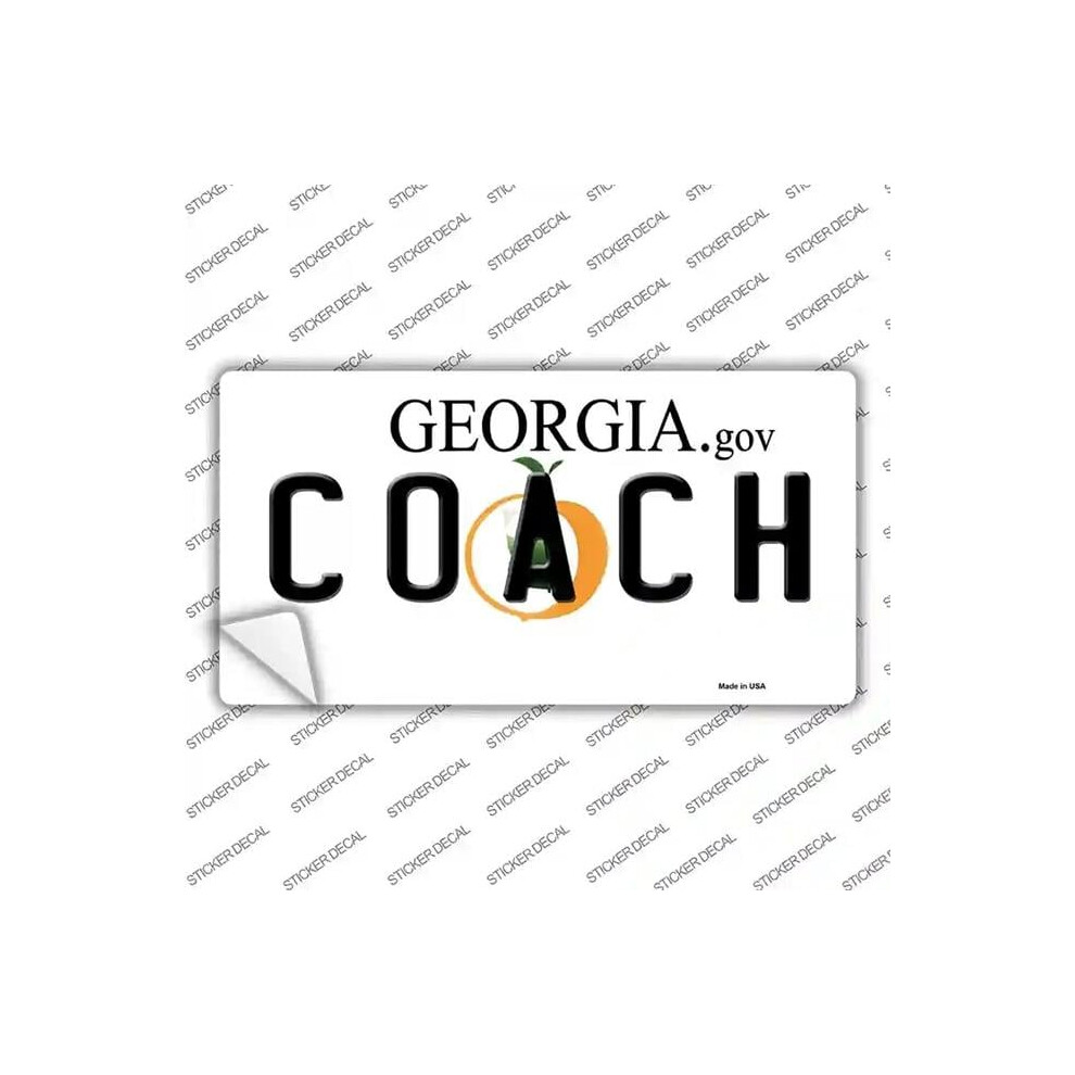 Smart Blonde Lp-6177S-L Coach Georgia Novelty Sticker Decal - Large 792636391637