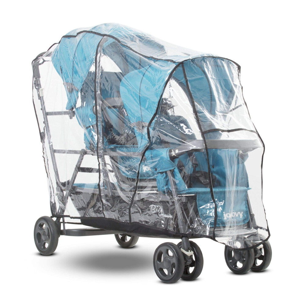 Housse De Pluie Universelle Pour Poussette Triple Joovy, Imperm Able, Coupe-Vent Et Anti-Poussi Re-image