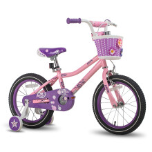 JOYSTAR 14 Zoll Madchenfahrrad fur 3 4 5 Jahre alte Kinder Kleinkindfahrrad mit Stutzradern Korb und Stutzradern Geburtstagsgeschenk Kinderfahrra