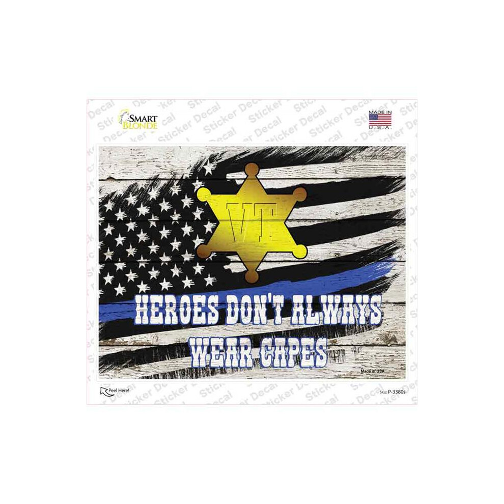 Smart Blonde P-3380S-M Vermont Sheriff Novelty Rectangle Sticker Decal - Medium 792636392573
